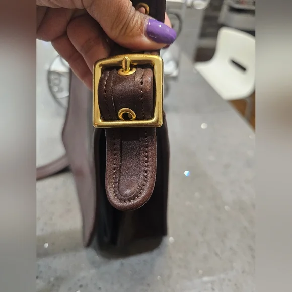 Coach Mahogany Brown Vintage Legacy Medium Studio Flap Bag. - Picture 15 of 17